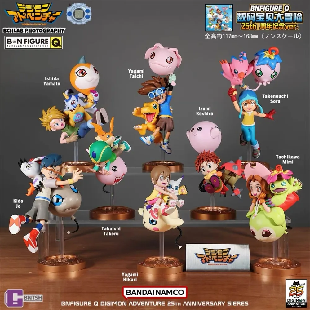 

Аутентичный воздушный шар Bandai Digimon, приключенческая слепая коробка, 25-летие, памятная модная игрушечная кукла ручной работы с детством