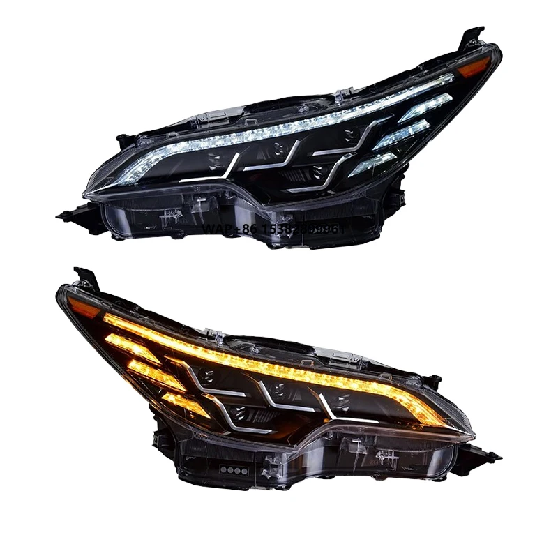 

Fortuner 2016 2020 Led Headlights Lights Upgrade Headlamp Head Lamp Car Accessories DRL LED Lens Projectors