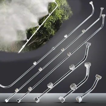 1 adet bahçe yetiştiriciliği sulama yağmurlama yüksek basınçlı paslanmaz çelik M14 * 1.5 konnektör enerji verimli Fan atomizasyon nozulu