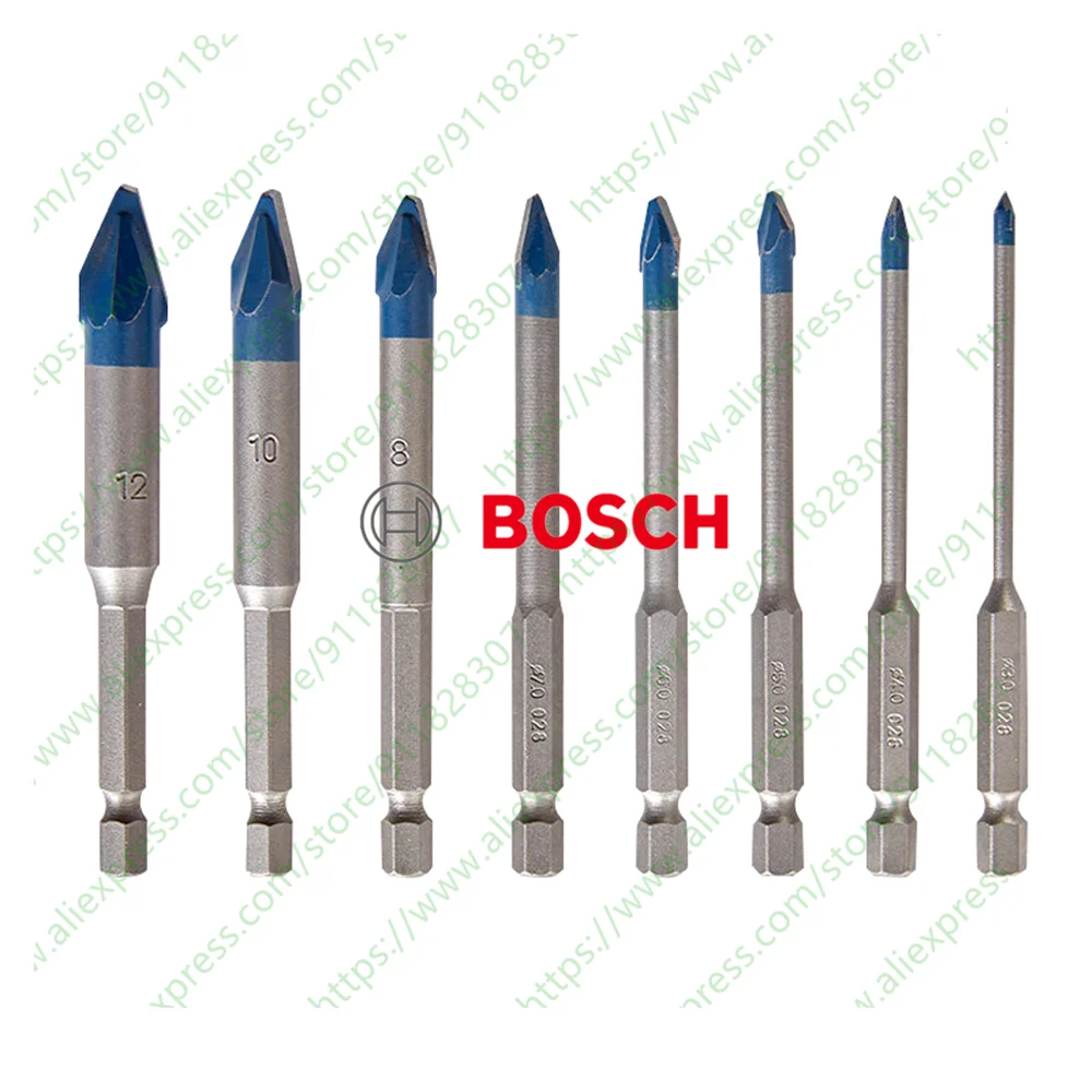 Original Bosch HEX-9 Hard Ceramic Tile Drill Bit Hole 3/4/5/6/7/8/10/12 mm Glass Hexagonal Shank Hard Ceramic Tile Drill Bit