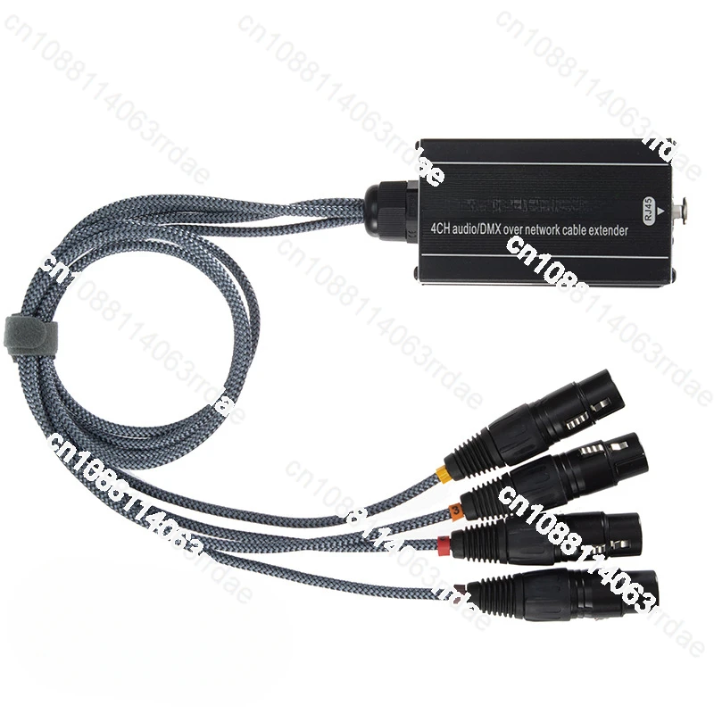 4-Channel XLR network extender 300 meters network cable extension DMX stage lighting and audio signal transmission