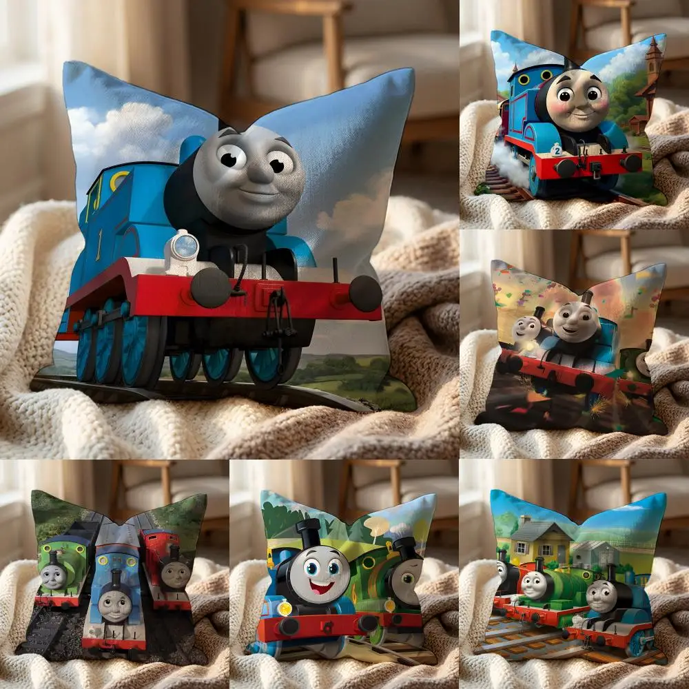 T-Thomas The Train Cushion Cover Multi-Scene Pillow Cover fo