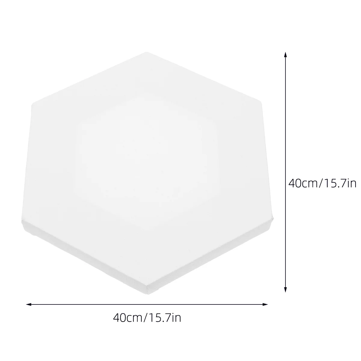 2pcs Oil Painting Frame Cotton Painting Board Creative Drawing Panel Decorative Canvas Panel Students Hobbyists Hexagon White