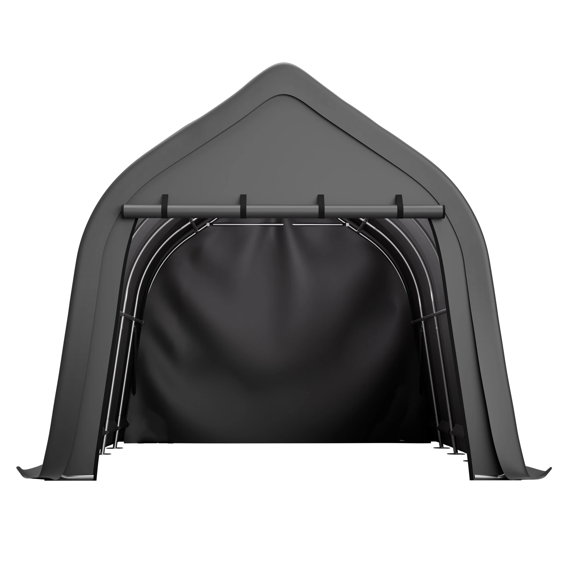 

Портативный мгновенный гараж 13x20 футов, сверхпрочная стальная рама с подвижной дверью и всепогодной крышкой для транспортных средств, серебристо-серый