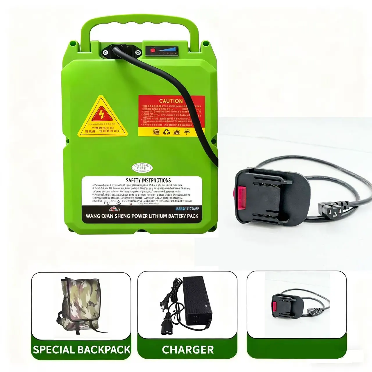 21V backpack style lithium battery 30Ah/50Ah/90Ah suitable for Makita connection line electric screw