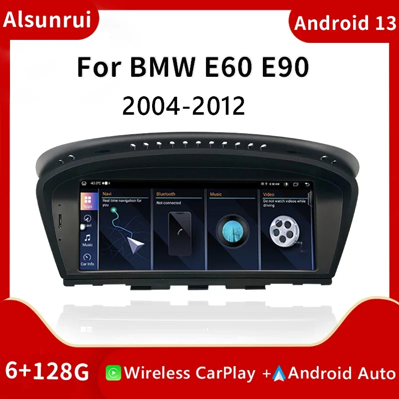 

Wireless Carplay 2 din Android 13Car Radio For BMW Series 5/3 E60 E61 E62 E63 E90 E91 Screen CICCCC GPS Navigation Multimedia 4G