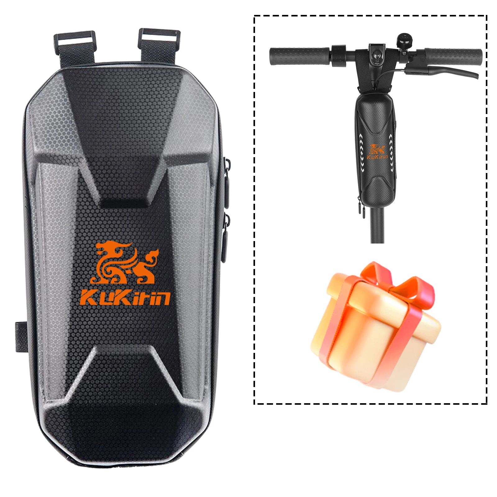 

Kukirin Electric Scooter 3L High-End Bicycle Installation Storage Bag High-capacity Waterproof And Sunscreen Belt Water Cup Bag
