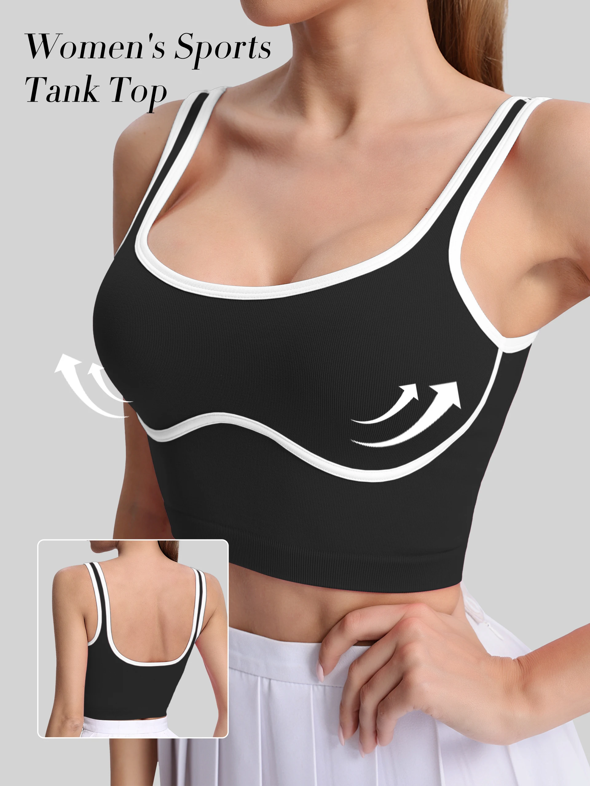 

Женский спортивный жилет, женский U-образный вырез, укороченный топ без рукавов, быстросохнущий жилет