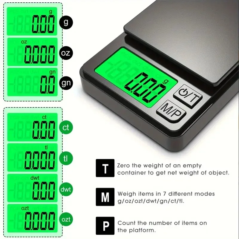 

Professional Jewelry Weighing Scale 0.01g High Precision Mini Digital Scale for Diamonds Gems Coins Reloads and Small Parts