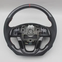 Replacement Real Carbon Fiber Steering Wheel with Leather for Kia K5 OPTIMA 2011 2012