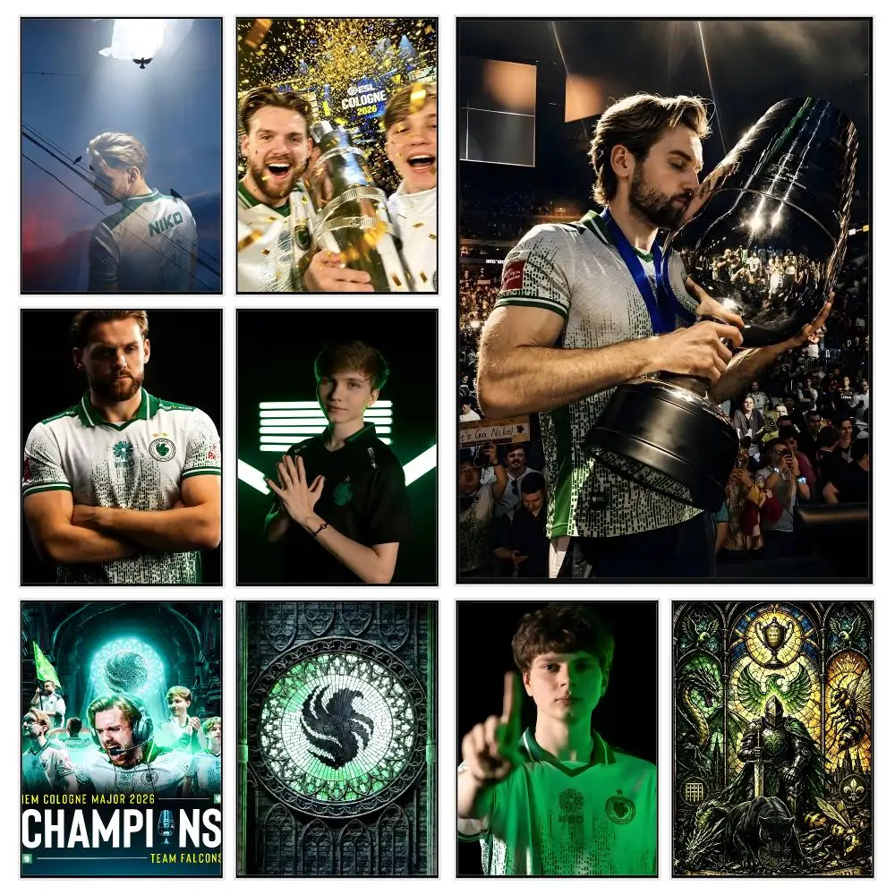 Esports Player C-champion Falcons NIKO Poster Trendy Aesthetic Wall Decor for Dorm & Bedroom