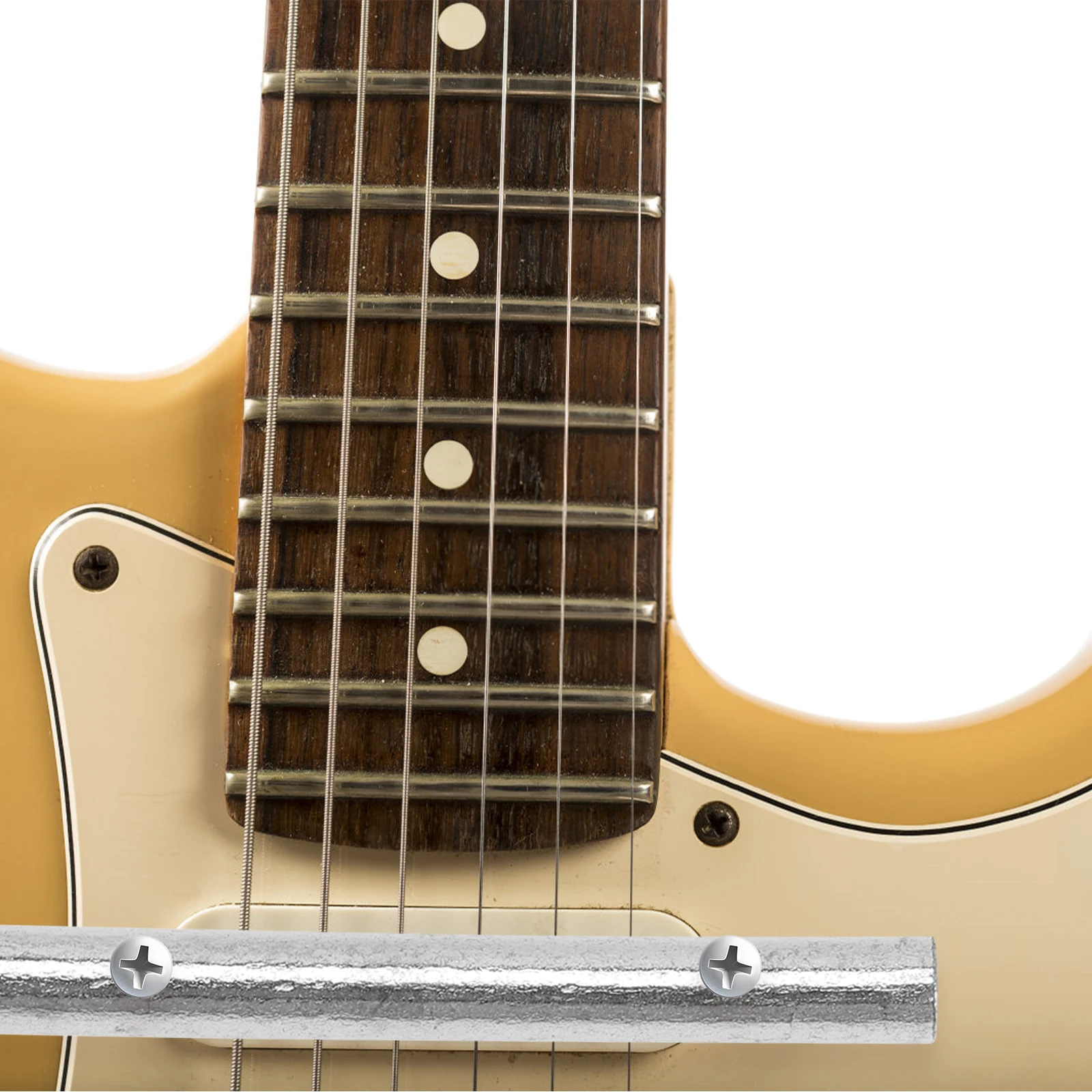 

2 Sets Guitar Tension Bars Electric Guitar Accessories Retainer Bar Headstock String Rods Stable Durable Press String Buckle