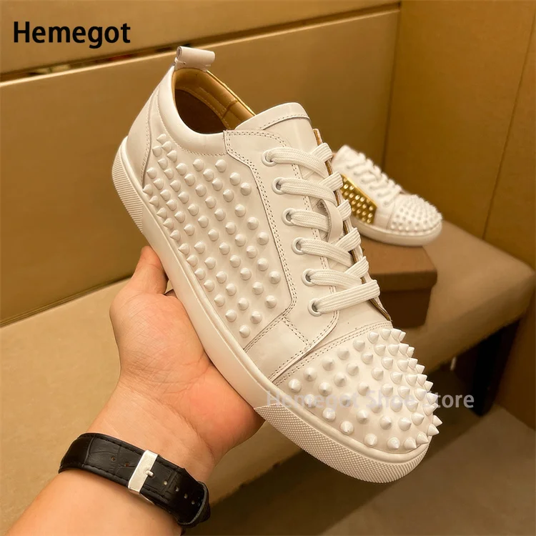 Rivet Rhinestones Low Top Flat Casual Shoes Fashion Men\'s Shoes Couple Luxury Snake Print Comfortable Breathable Durable Shoes