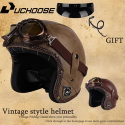 3/4 open face Motorcycle helemt Vintage Motorcycle Headgear Casque Casco Helmet Unique match