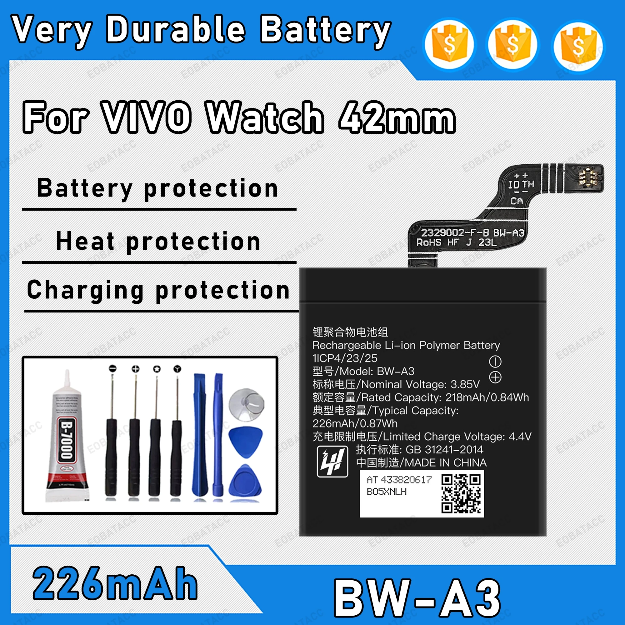 226Mah 100% New BW-…