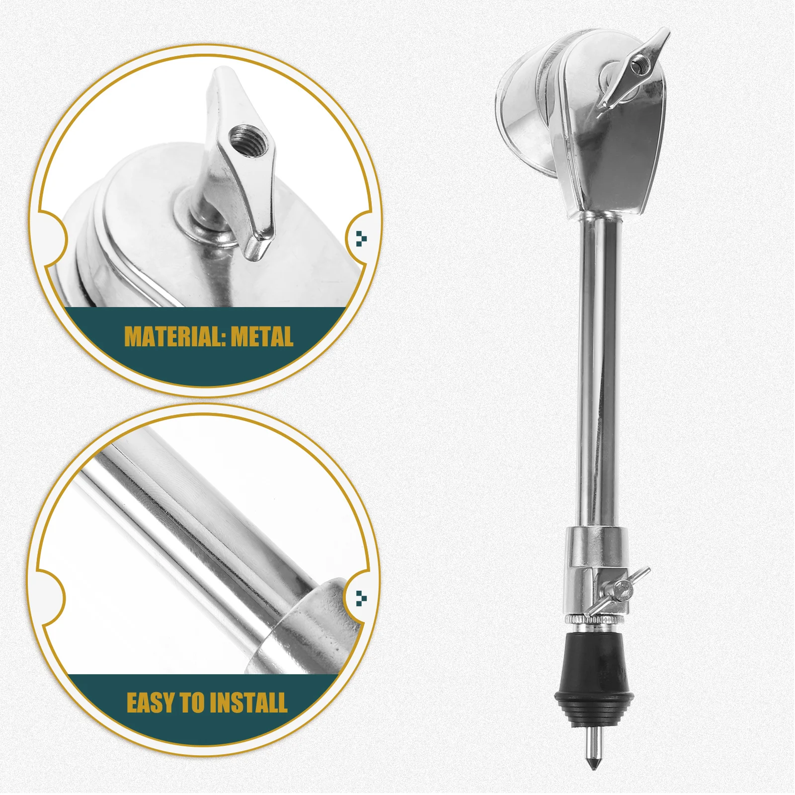 2 قطعة ملحقات أرجل الطبل مادة صلبة حرفية دقيقة أداء مستقر سهل لضبط الارتفاع أرجل معدنية متينة