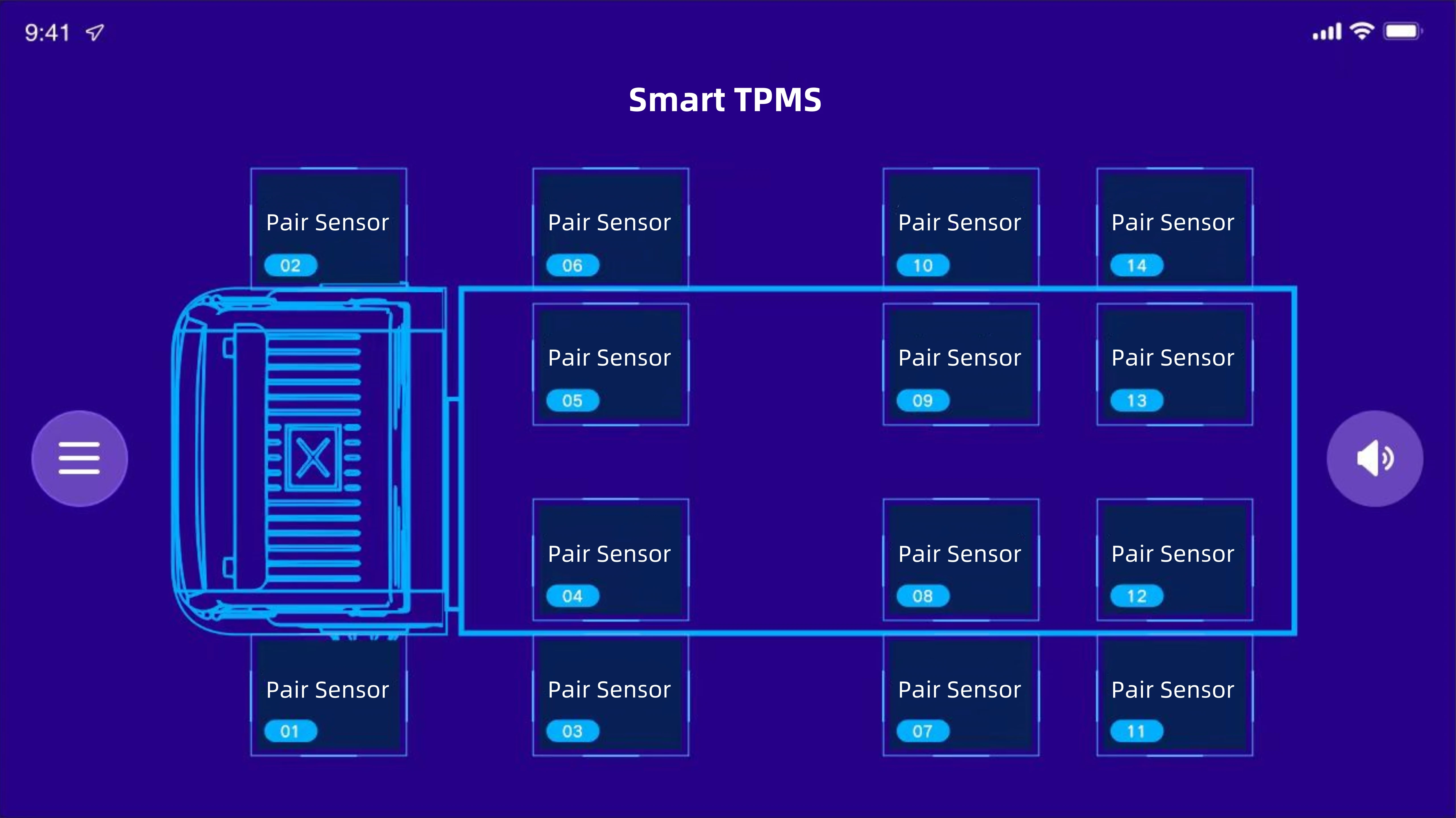 شاحنة مقطورة TPMS مع مكرر USB شاشة سيارة أندرويد في الوقت الحقيقي 8 عجلات مستشعر خارجي 8 مللي متر حجم الموضوع #3