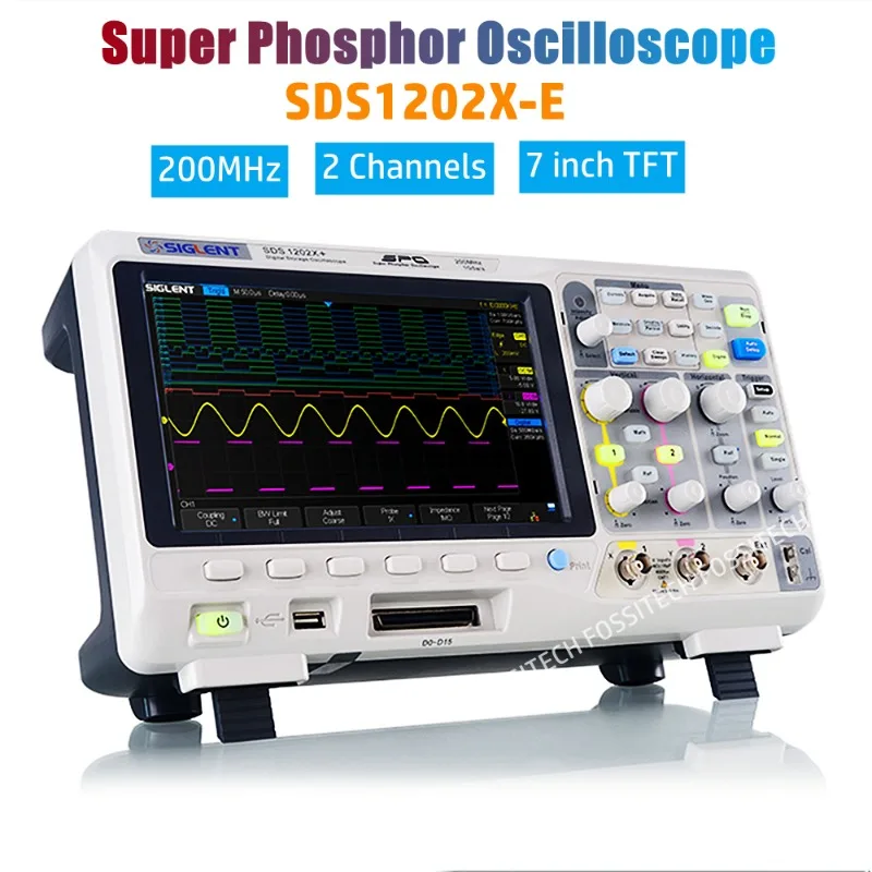 SDS1202X-E Super Phosphor Oscilloscope SDS1204X-E 200MHz SDS1104X-E 100MHz SDS1102X-E SDS1074X-E SDS1072X-E 2CH 4CH Oscilloscope