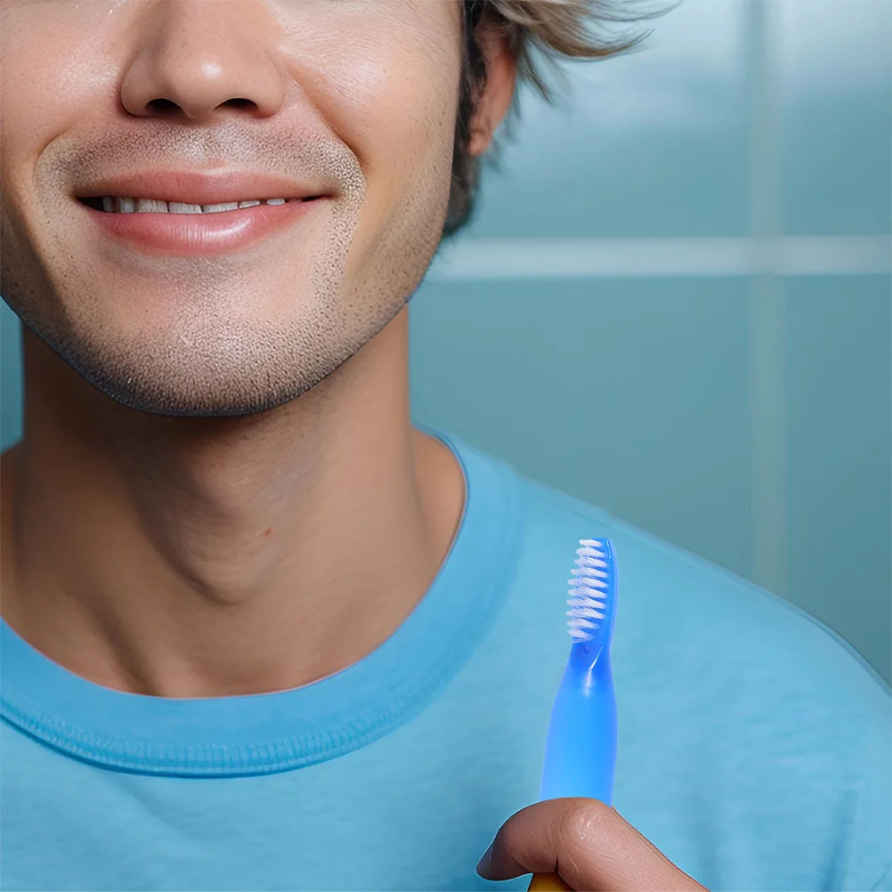 

20pcs Soft Bristles Toothbrush Mini Size Short H Cleaning Tools Portable Teeth Brush For Detention Facilities Bathroom
