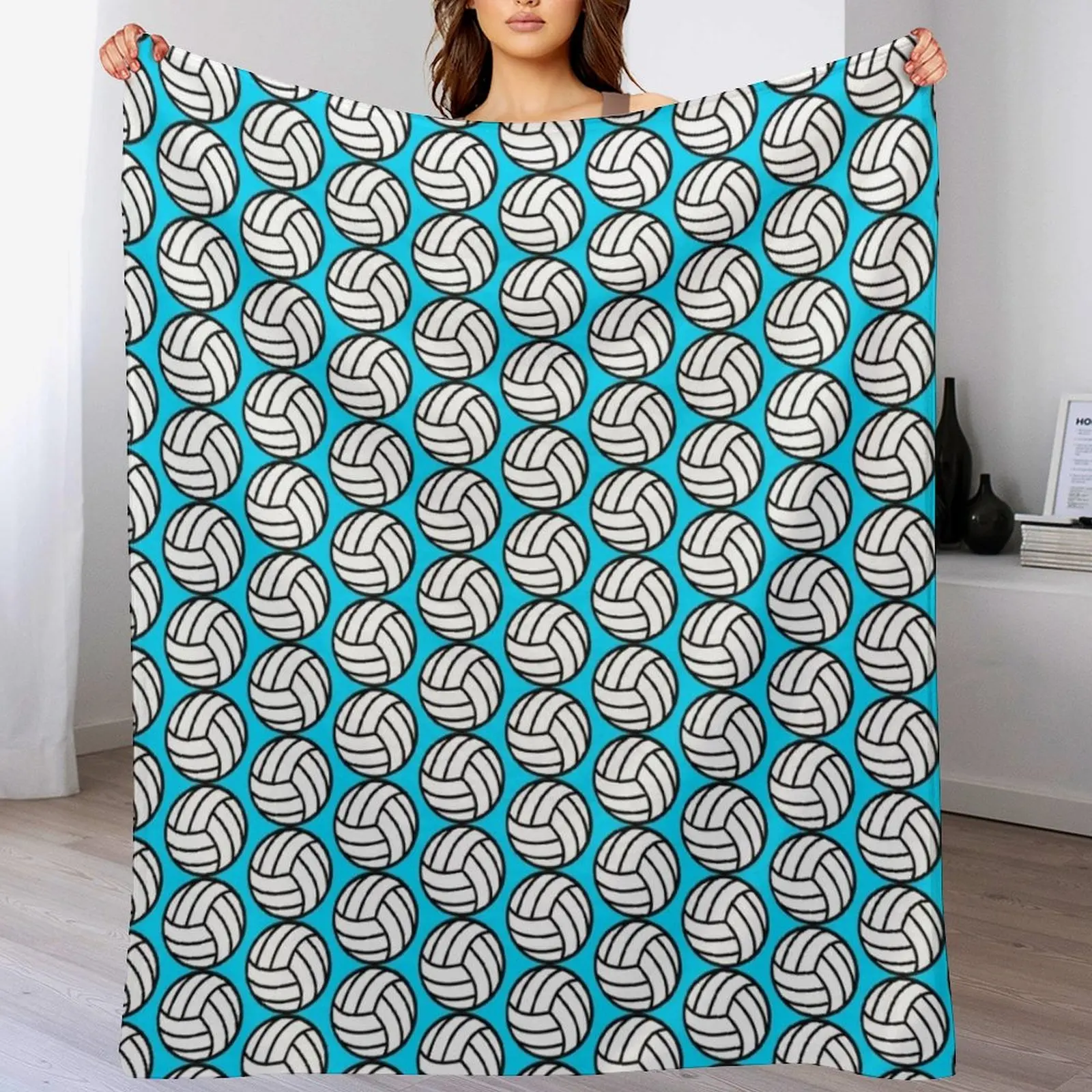 

Volleyball Throw Blanket Blankets Sofas Of Decoration Luxury Brand Flannel Fabric Luxury Throw Blankets