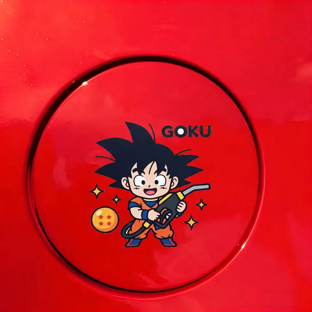 FOR DRAGON BALL GOKU Funny Gas Cap Sticker For Car Truck SUV Fuel Tank Cover Decal Accessories