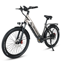 [ Ship Form EU ] CMACEWHEEL L26 Electric Bike 26 Inch Ebike for Adults Man Women E Mountainbike, Range 60-90Km, 7 Speed
