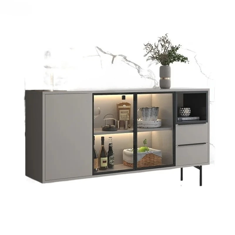 Dining Room Storage Cabinet Wine Cabinet Integrated Kitchen Locker Living Room Wall Tea Cabinet