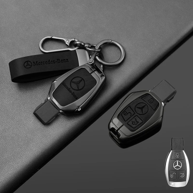 

Car Key Case Cover Protector for Mercedes Benz CLK ML SLK B C E S Class Auto Keychain Accessories Car Styling for Mercedes Benz