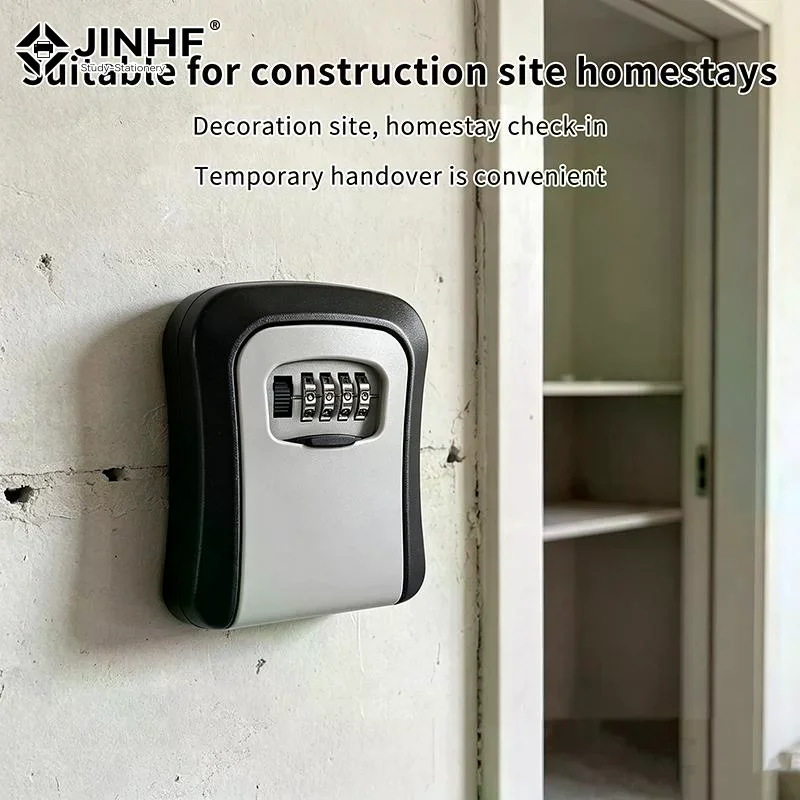 Wall-Mounted Key Lock Box Key Storage Box Plastic High Capacity Key Box Key Storage Box With A 4-Digit Combination Lock