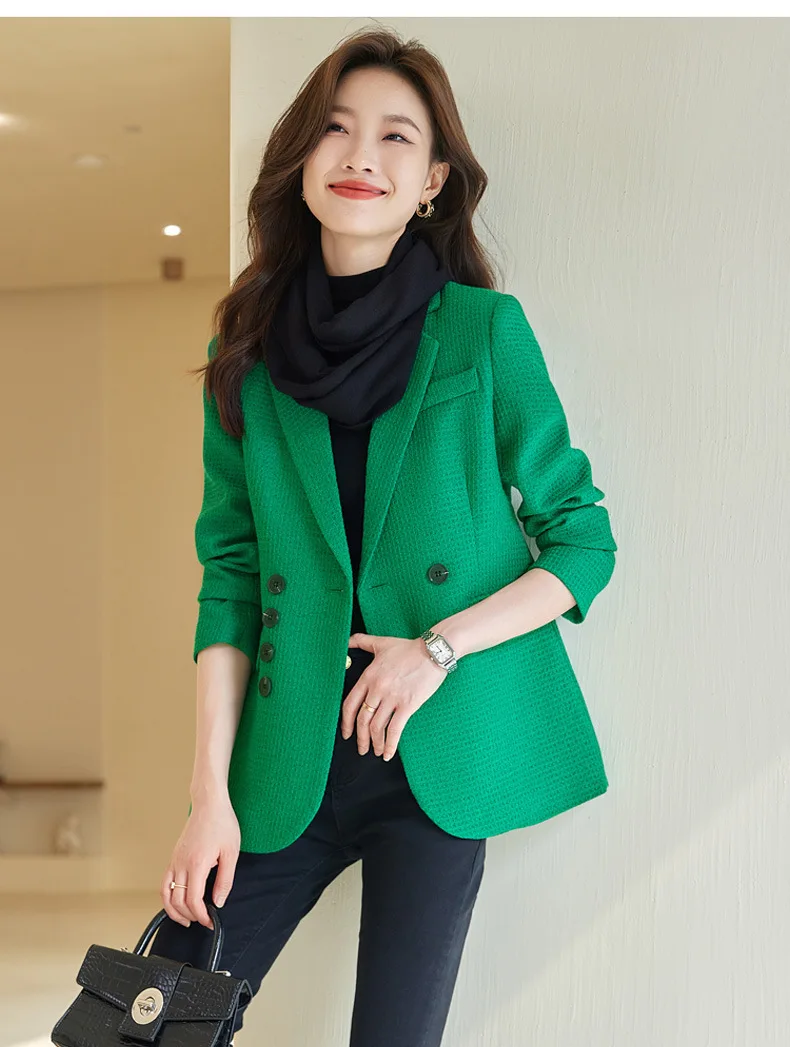 Formal Autumn Winter Female Blazers Feminino for Women Office Work Wear Jackets Coat Professional Business Outwear Overcoat Tops