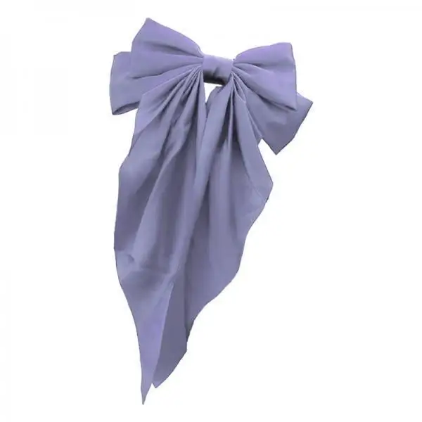 Creative Bowknot Helmet Accessories Lilac Fabric Ears Decor for Fast Motorcycles Sports Skiing