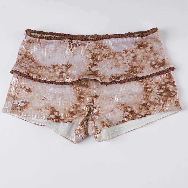 Autumn and winter low waist slimming spicy girl casual sequin shorts