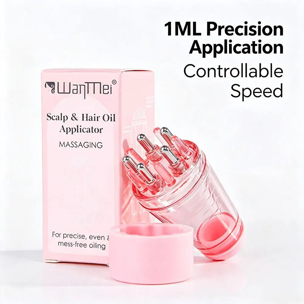 Scalp Applicator Comb For Hair Growth Liquid Essential Oil Guide Comb Smooth Liquid Roller Massager Hair Care Tool
