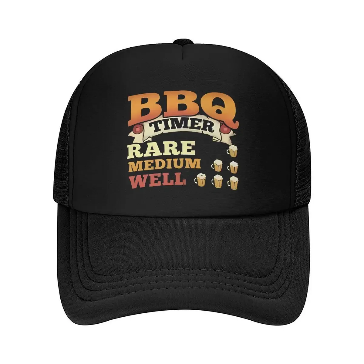„BBQ Grilling Food, Hobby Art Design“ Mesh-Baseballkappe