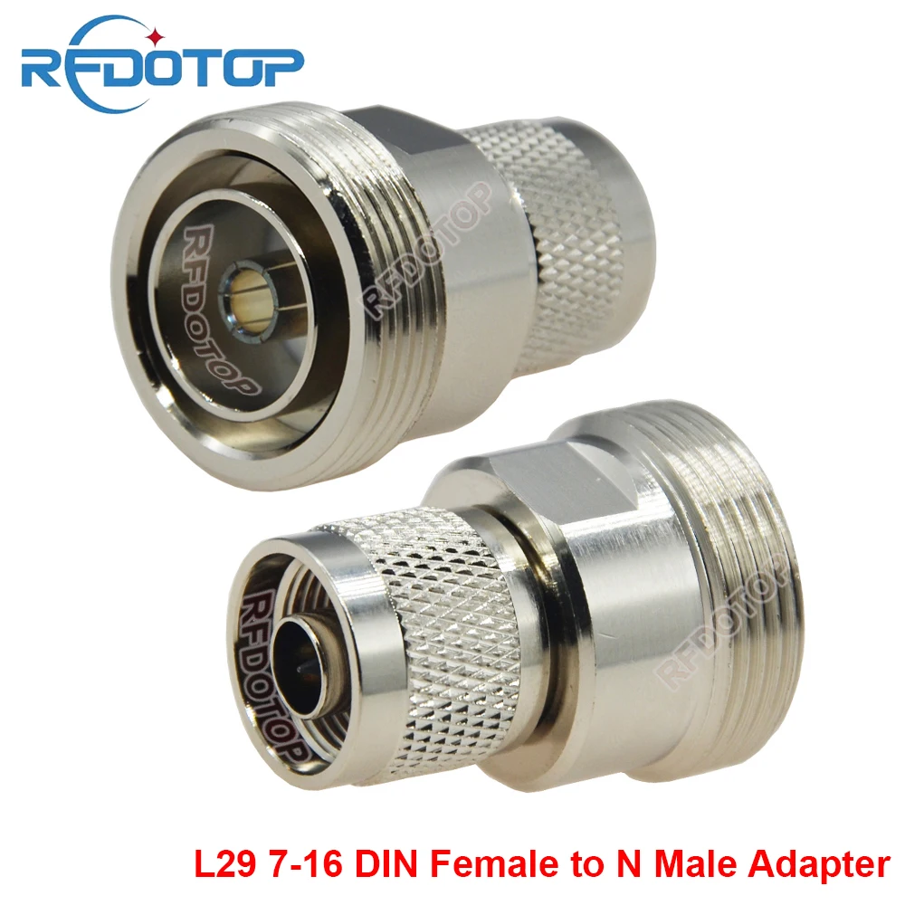 

10PCS L16-N Male Plug to L29 7/16 DIN Female for Wifi Radio Antenna Connector L29 7-16 DIN to N L16 RF Coax Adapter High Quality