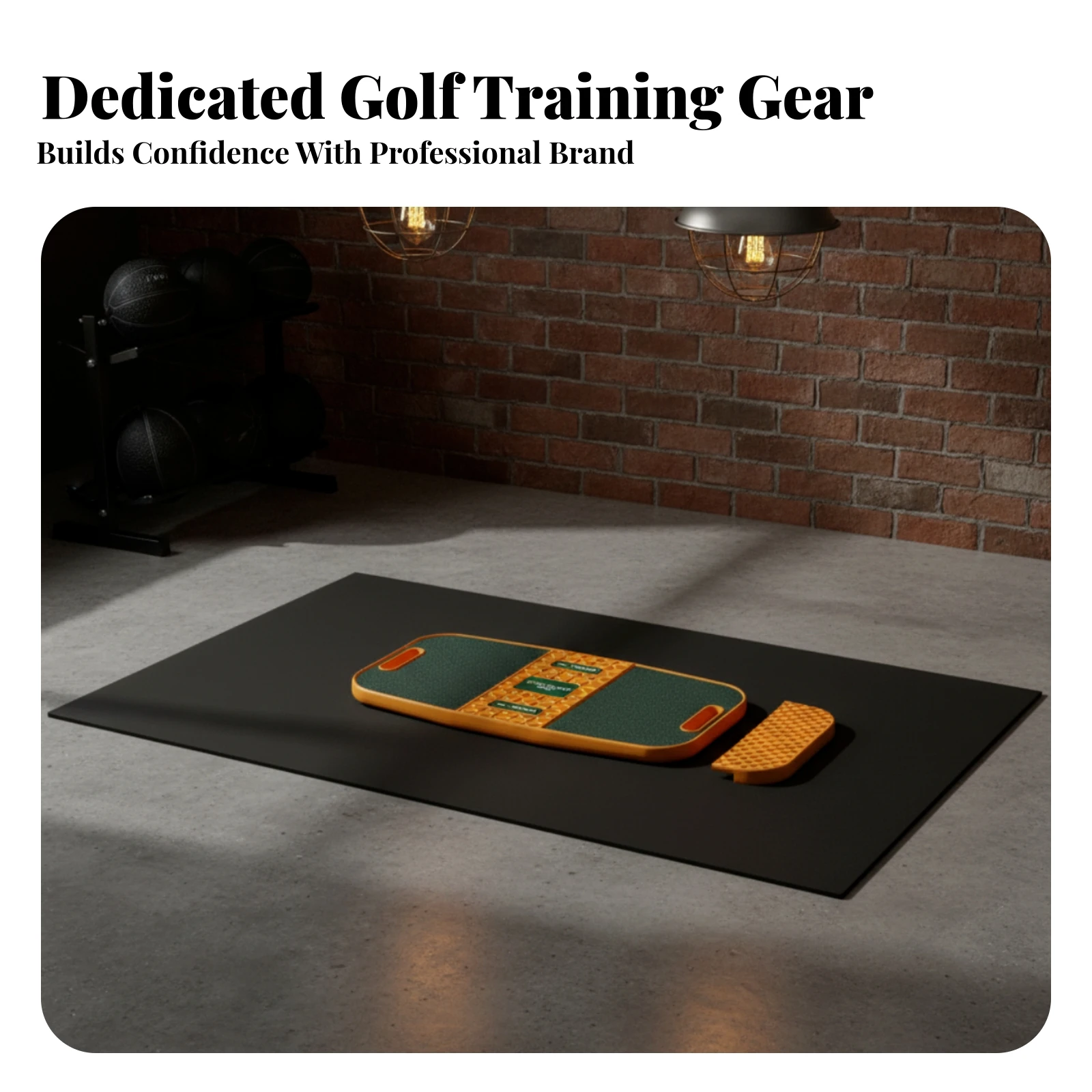 Golf Swing Board Target Markers Practice Gear Golf Balance Board Extended Carry Handles