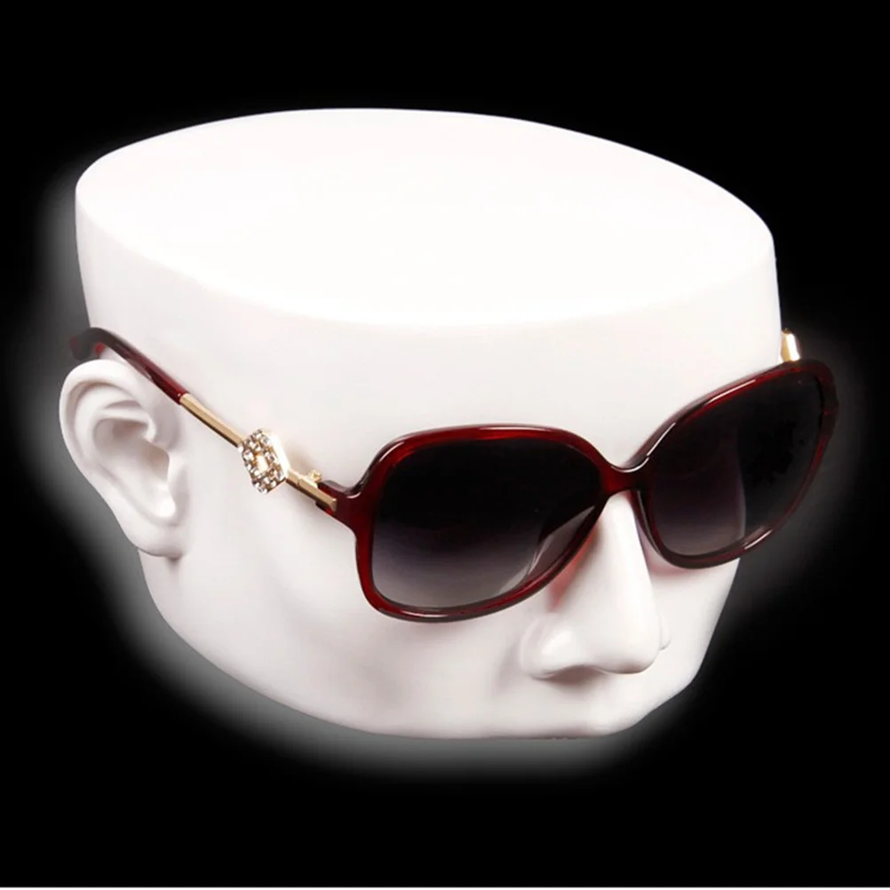 

1Pcs Resin Mannequin Head White Large Base Glasses Jewelry Display Stand Suitable for Art Painting Photography