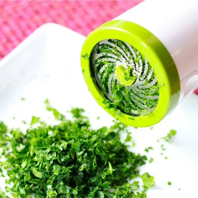 Manual Herb Grinder Spice Mill Parsley Shredder Chopper Vegetable Cutter Coriander Mincer Chili and Cilantro Kitchen Gaget