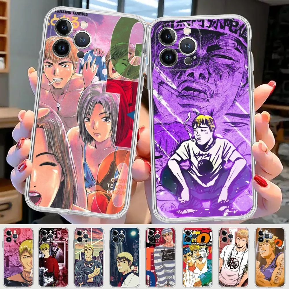 Great Teacher Onizuka anime GTO Phone Case for iPhone 15 8 7 6 6S Plus X SE 2020 XR XS 14 11 12 13 Mini Pro Max Mobile Case