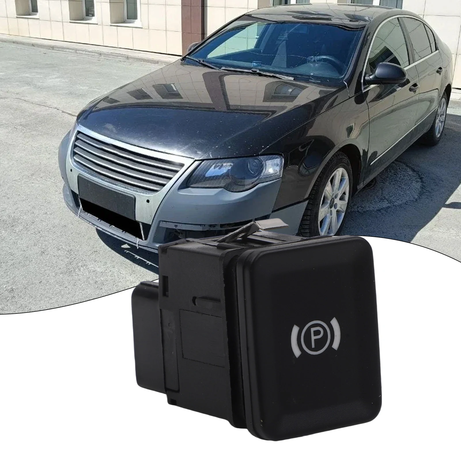 1pc Car Electronic Parking Handbrake Switch Button 3C0927225A For PASSAT Models From 2005 To 2011 Handbrake Switch Button