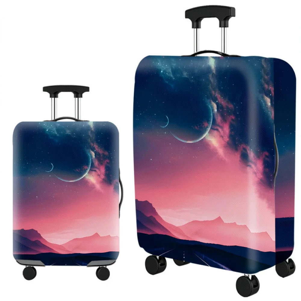 Fashion Printed Luggage Cover Flexible Suitcase Protector Dustproof Travel Case Travel Gear For Trolley Bag