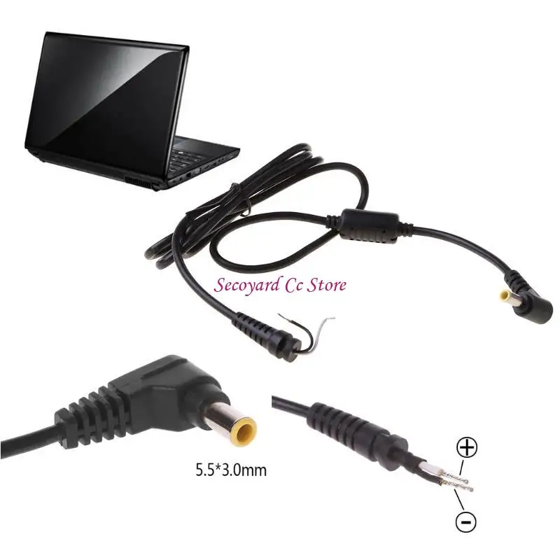 N3UC Cavo servizio pesante per NP-RV408 Laptop 5,5x3,0 mm Plug maschile L a forma L