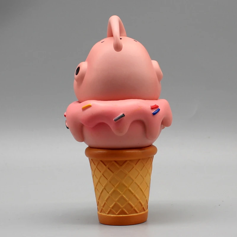 Anime Dragon Ball Z Figurines Majin Buu Figure Egg 12cm Cute Buu Figure Ice Cream Series Model Decoration PVC Collectible Toys