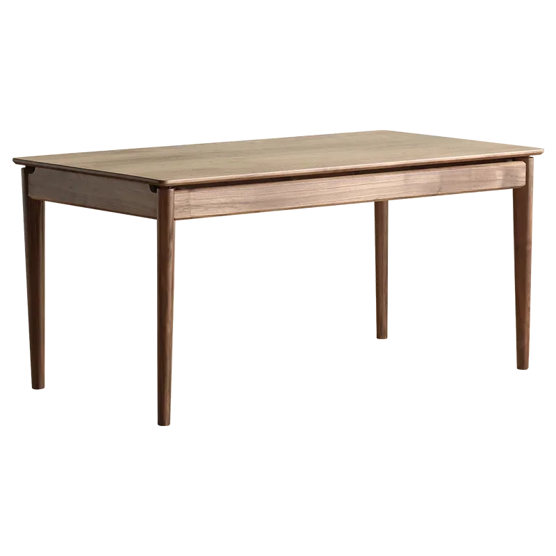 

North American black walnut dining table Nordic all solid wood household rectangular dining table