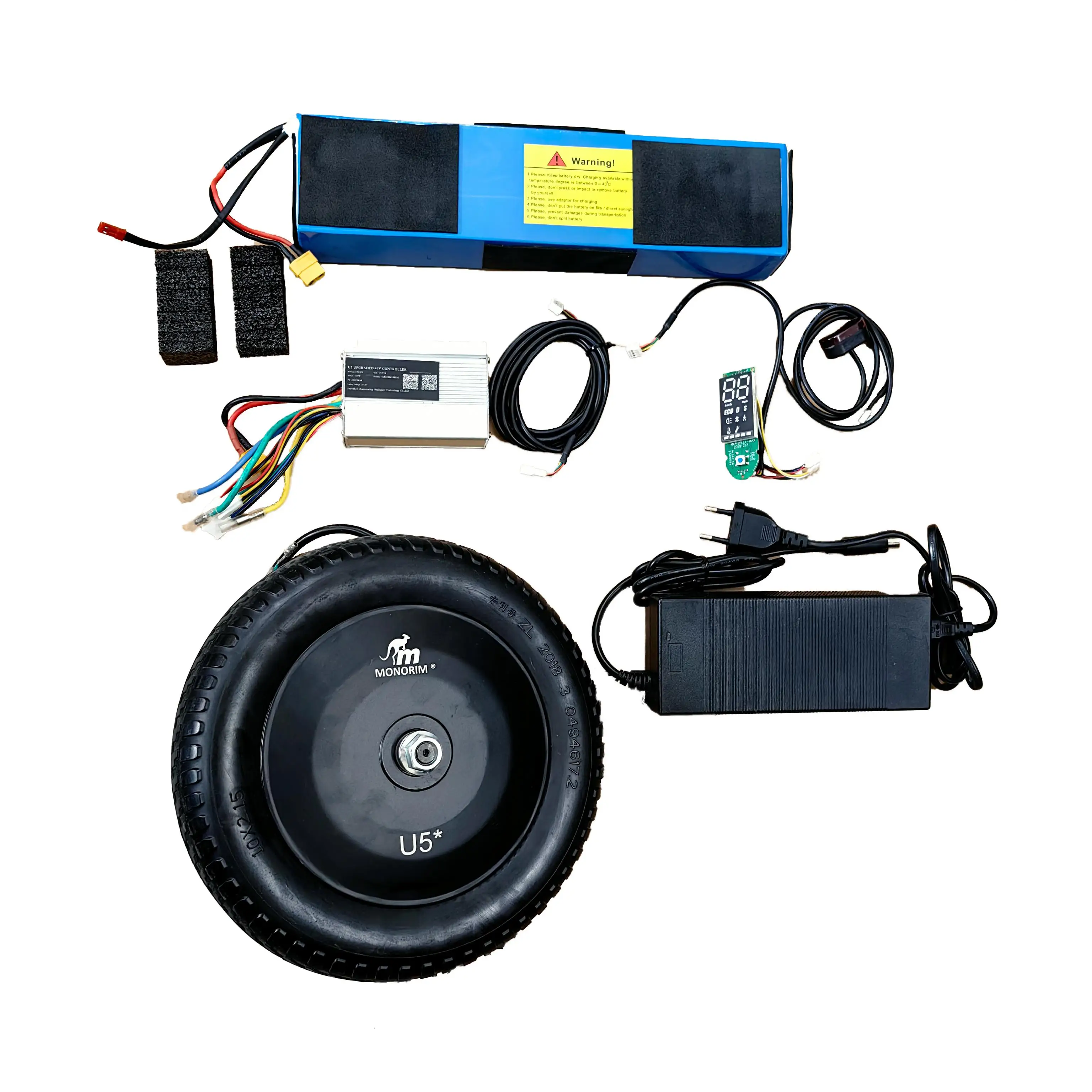 Monorim U5-F0 Power Upgrade Kit to be 48V 500W for Segway Ninebot F25 F30 F35 F40i F65 D18E D28E D38E D40x, Max Speed 60km/h