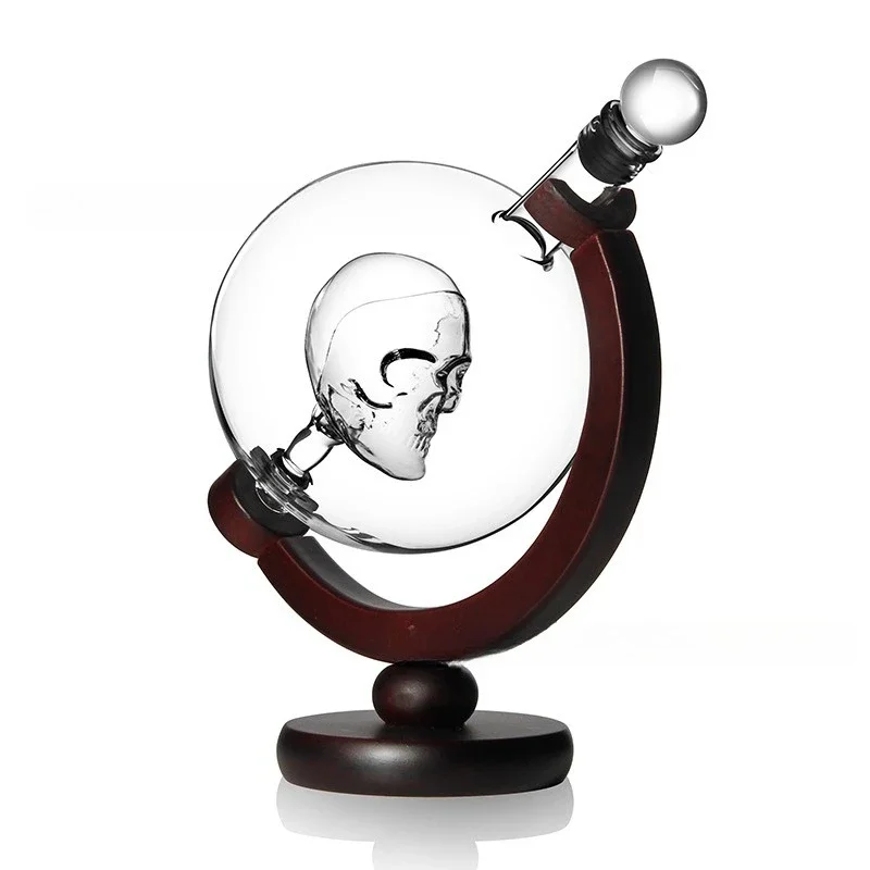 

Built-in accessories with cup skull cup wine set glass wine bottle
