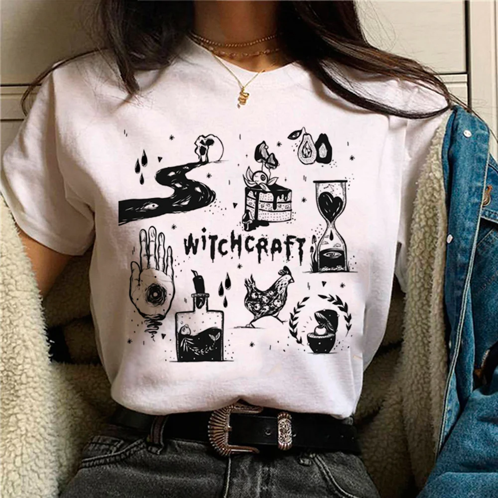 Witch Magic top women anime tshirt girl comic streetwear funny clothes