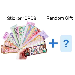 10pcs Kawaii Kpop Toploader Deco Stickers - Various Cute Cartoon Korean Style - Get a Random Secret Gift with Every Purchase!