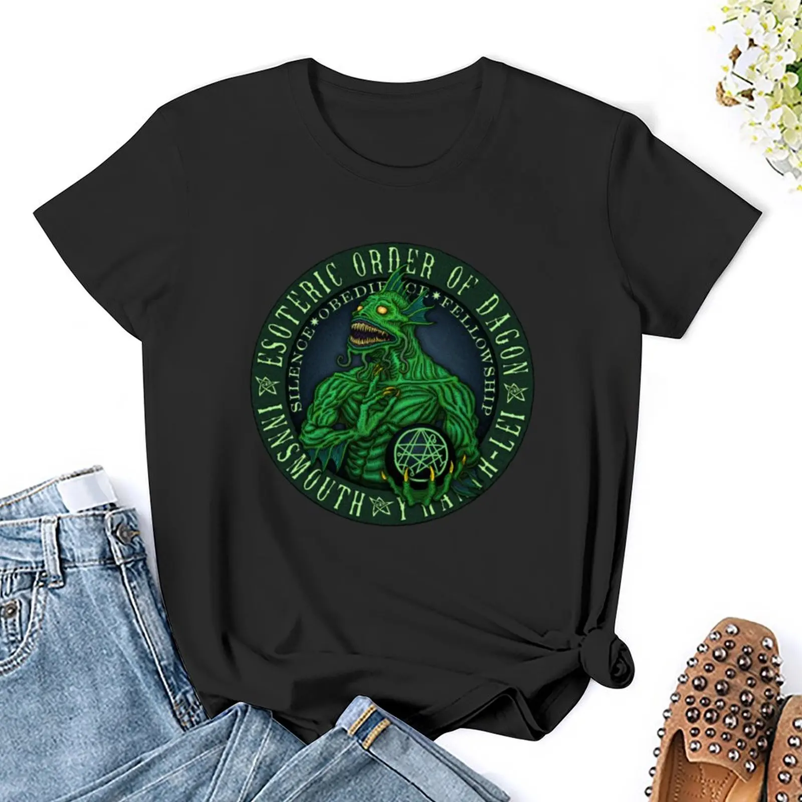 Esoteric Order of Dagon - Azhmodai 2019 T-Shirt Aesthetic clothing vintage clothes plus size tops Womens clothing