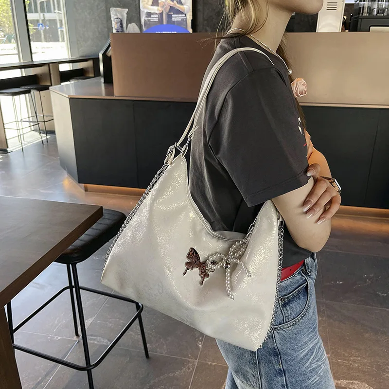 2024 New Fashionable Multi functional Shoulder Bag, Commuter Travel Large Capacity Solid Color Women's Shoulder Bag